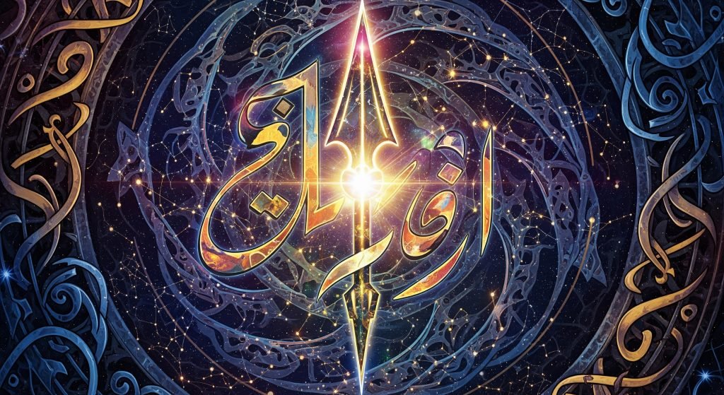 Signe astrologique arabe de la lance