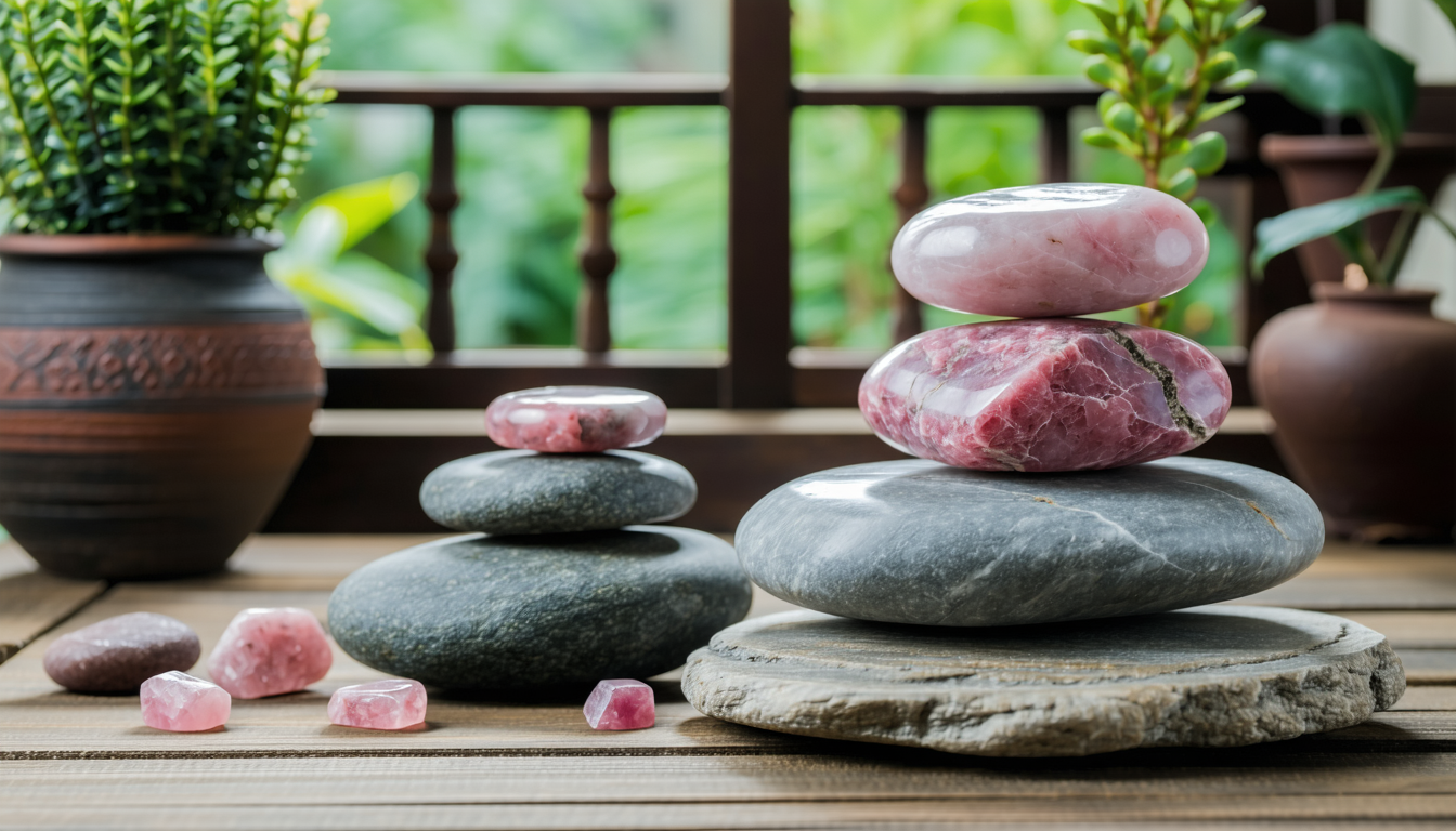 découvrez comment la rhodonite peut aider à réduire le stress grâce à ses propriétés apaisantes et équilibrantes, favorisant le bien-être émotionnel.