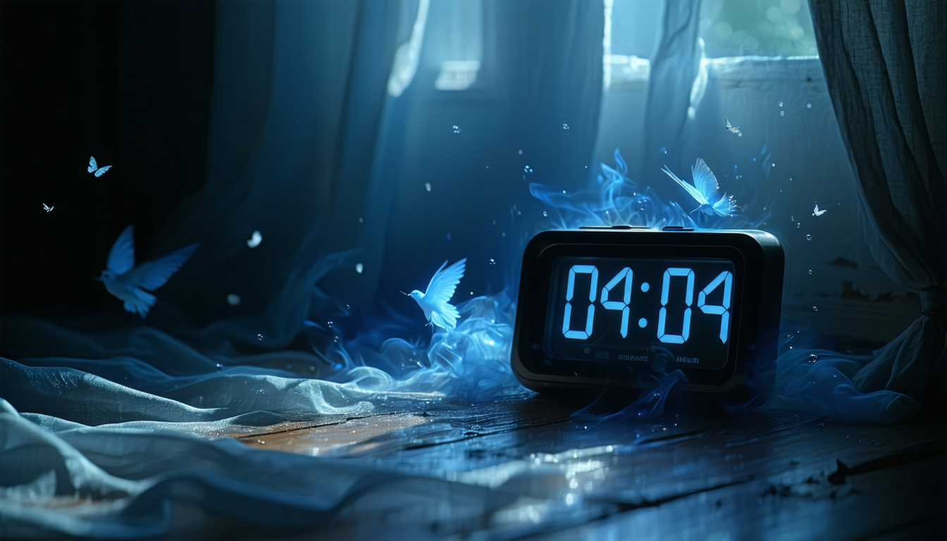 découvrez la signification de l'heure miroir 04h04 et le message qu'elle vous transmet pour guider votre vie et vos décisions.